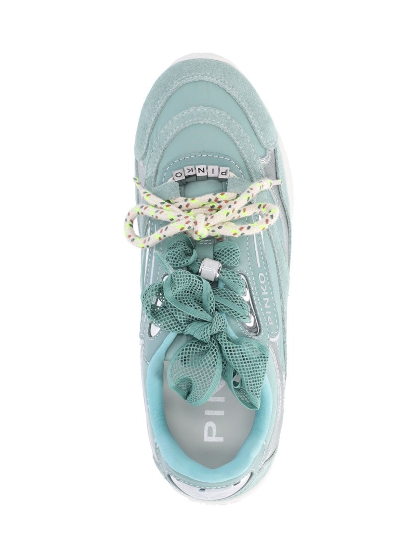 Pinko Blue Yulia 01 Calf Leather Sneakers
