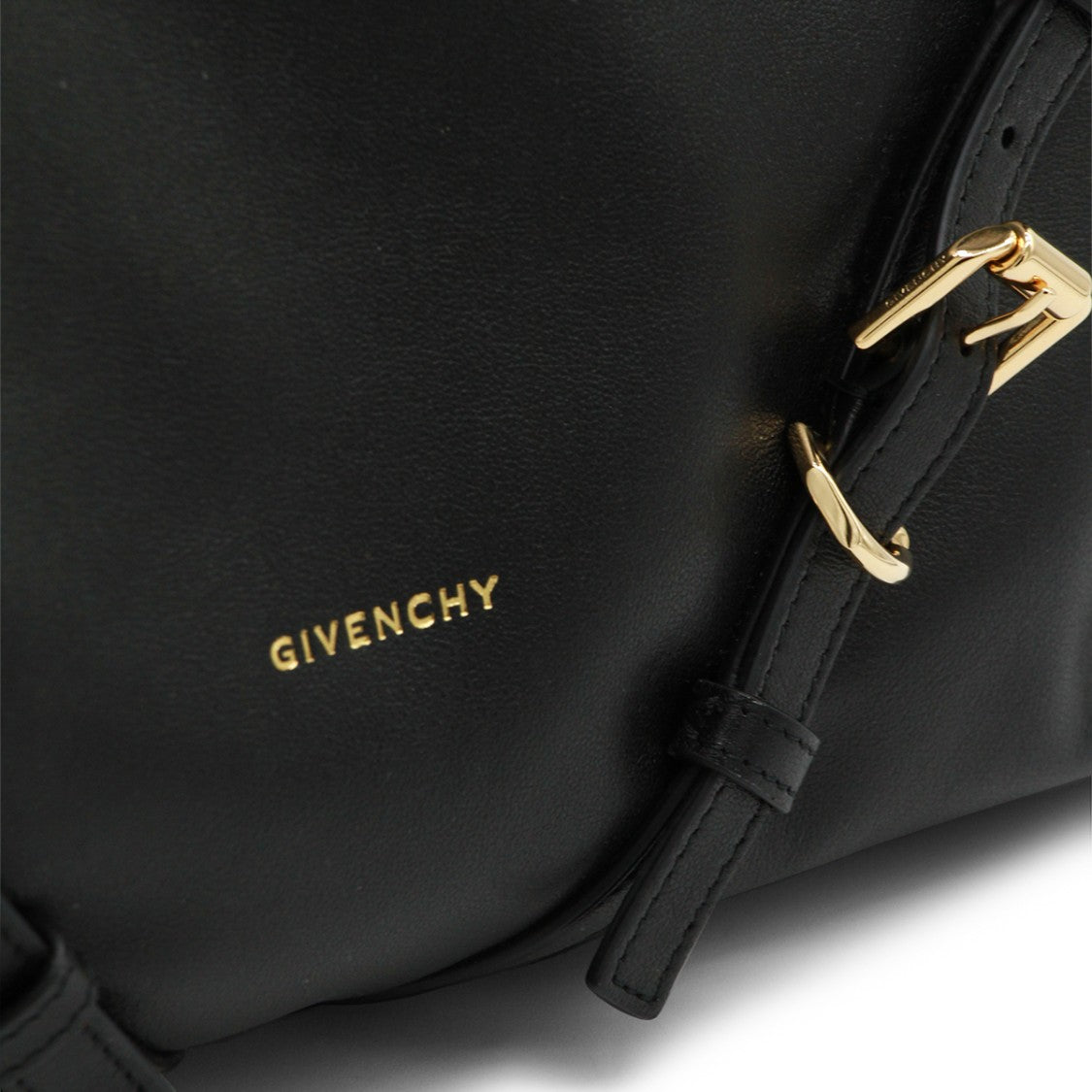 Givenchy Voyou Black V-Shaped Leather Shoulder Bag