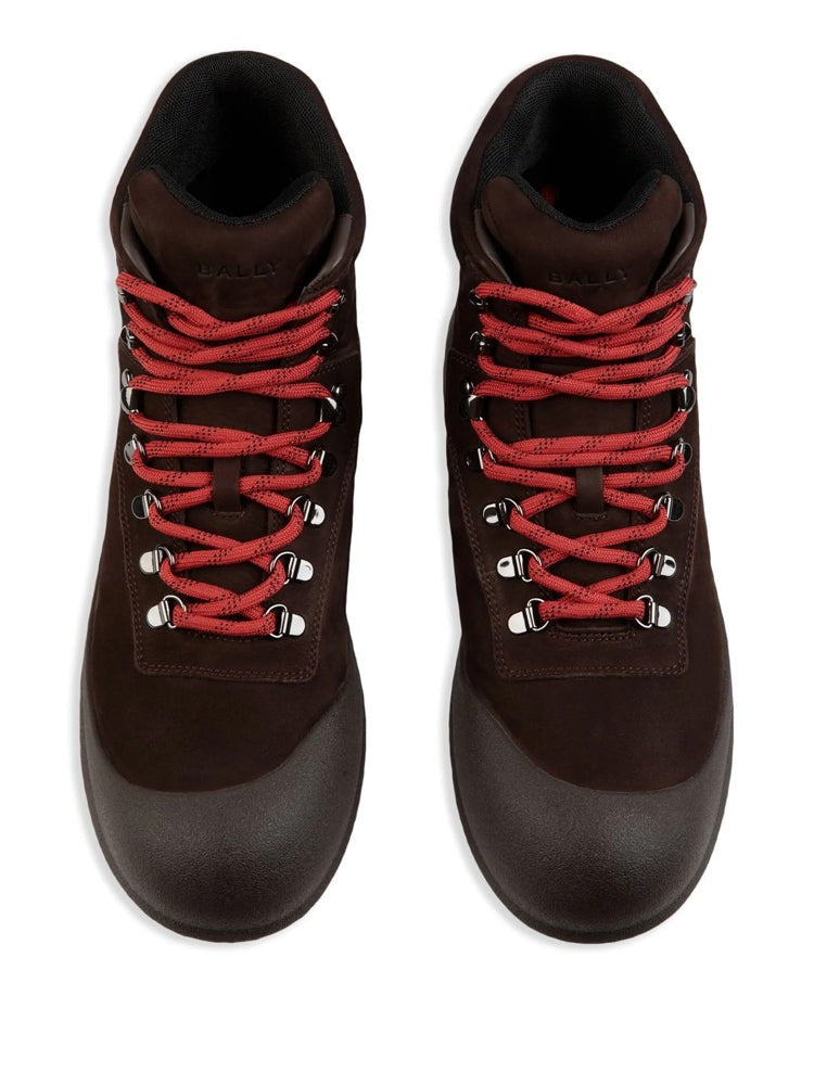 Bally Brown Protective Rubber Cap Suede Ankle Boots