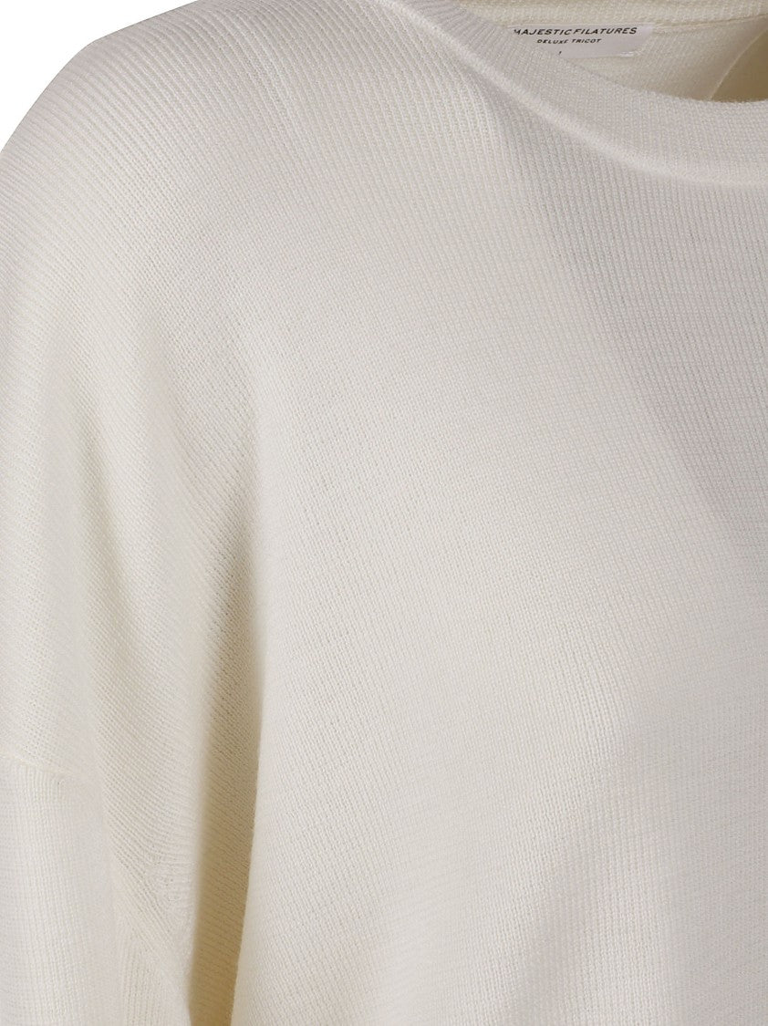 Majestic Filatures Lightweight Long-Sleeved Top With Adjustable Side Ties