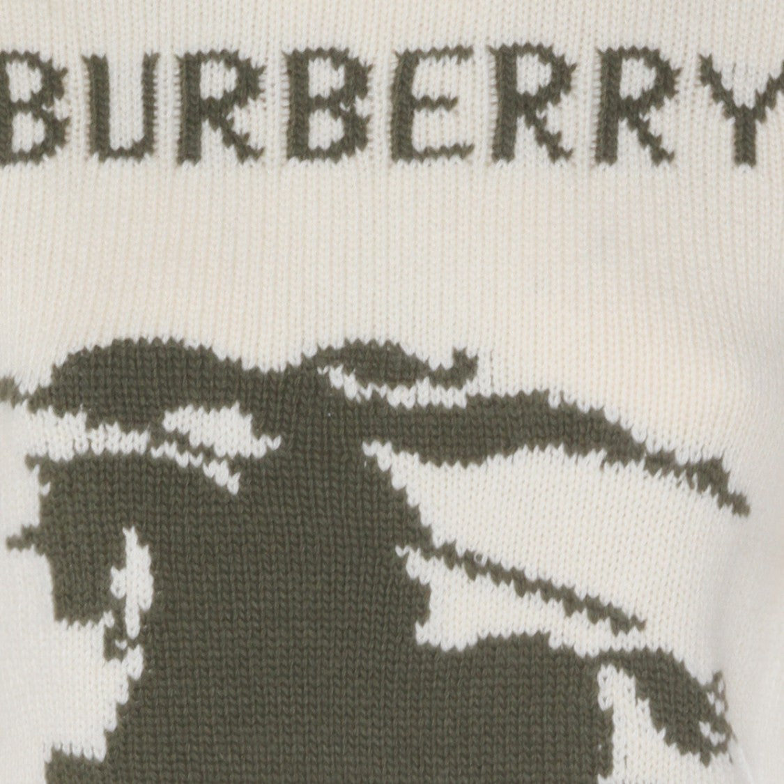 Burberry Elbow Sleeve Wool-Cashmere Blend Sweater