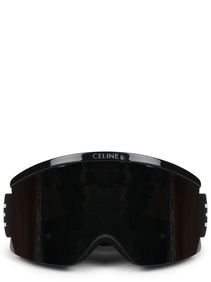Celine Curved Lens Logo Strap Ski Goggles