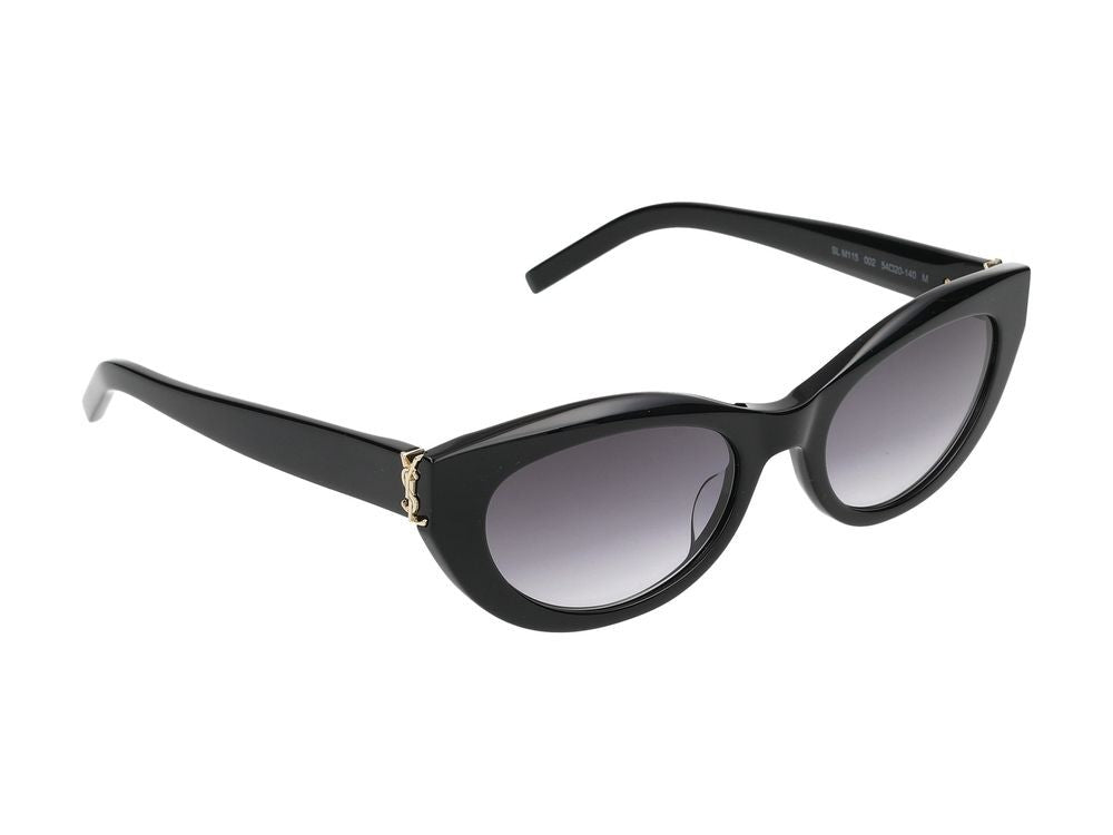 Saint Laurent Black Bold Cat-Eye Sunglasses