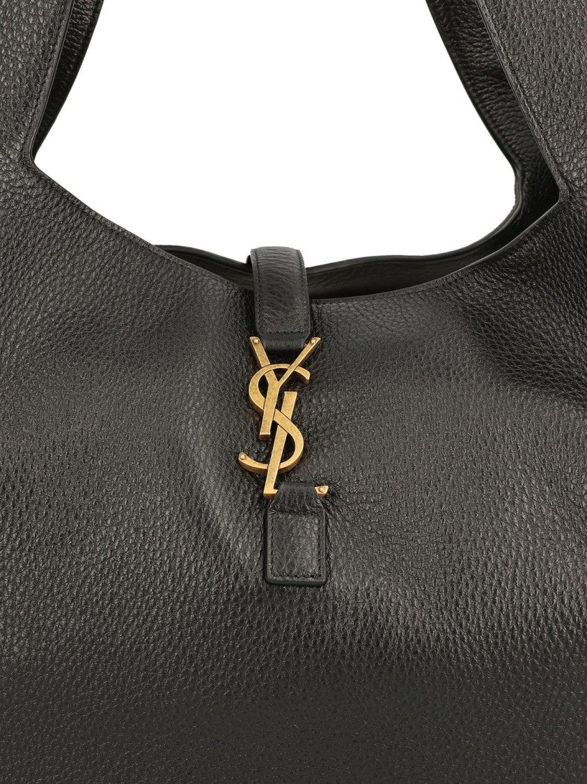 Saint Laurent Textured Deerskin Leather Shoulder Bag