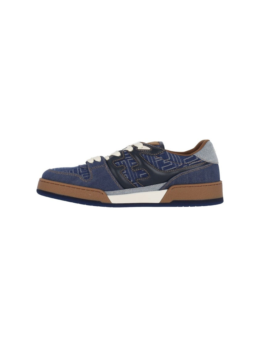 Fendi "Match" Low-Top Sneakers – Blue