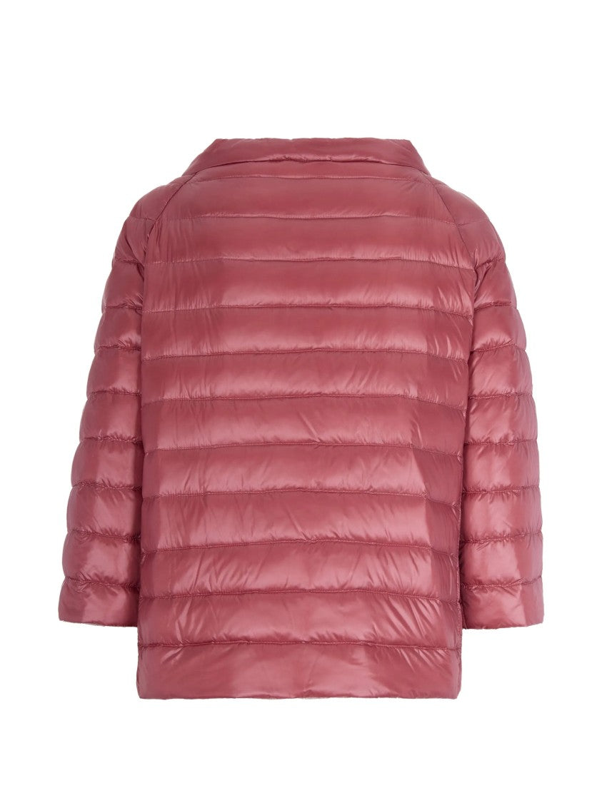 Herno Pink Duvet Short Puffer Polyamide Jacket