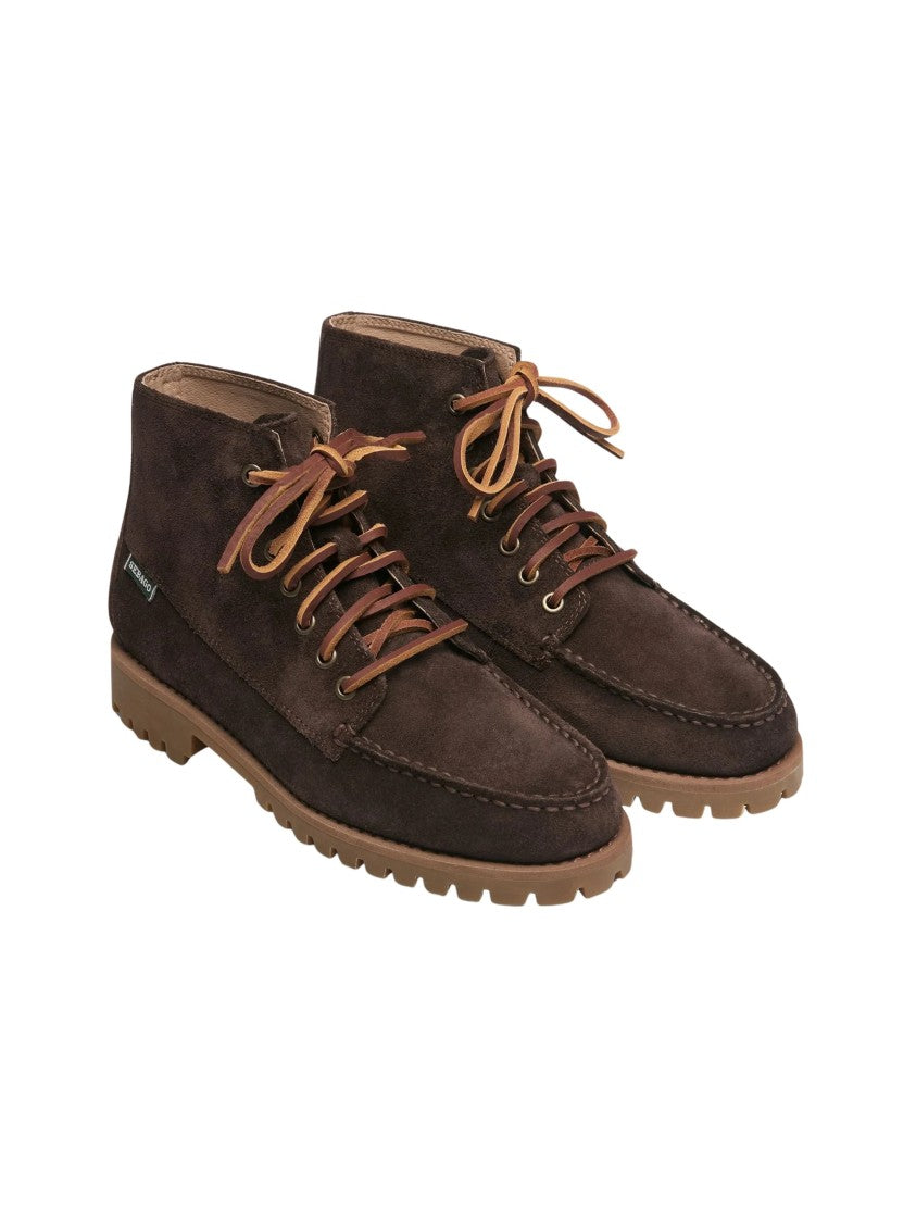 Sebago Parker Oiled Suede Rugged Rubber Sole Ankle Boots