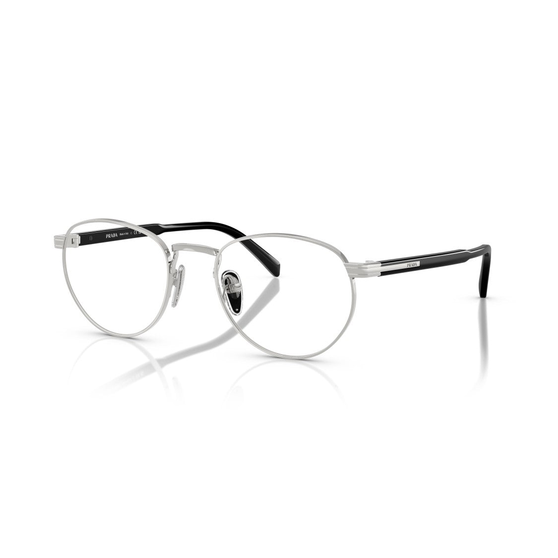Prada 0Pr B52v Round Metal Frame Eyeglasses