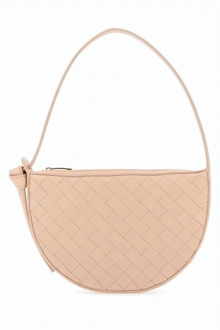 Bottega Veneta Crescent-Shaped Lambskin Leather Shoulder Bag