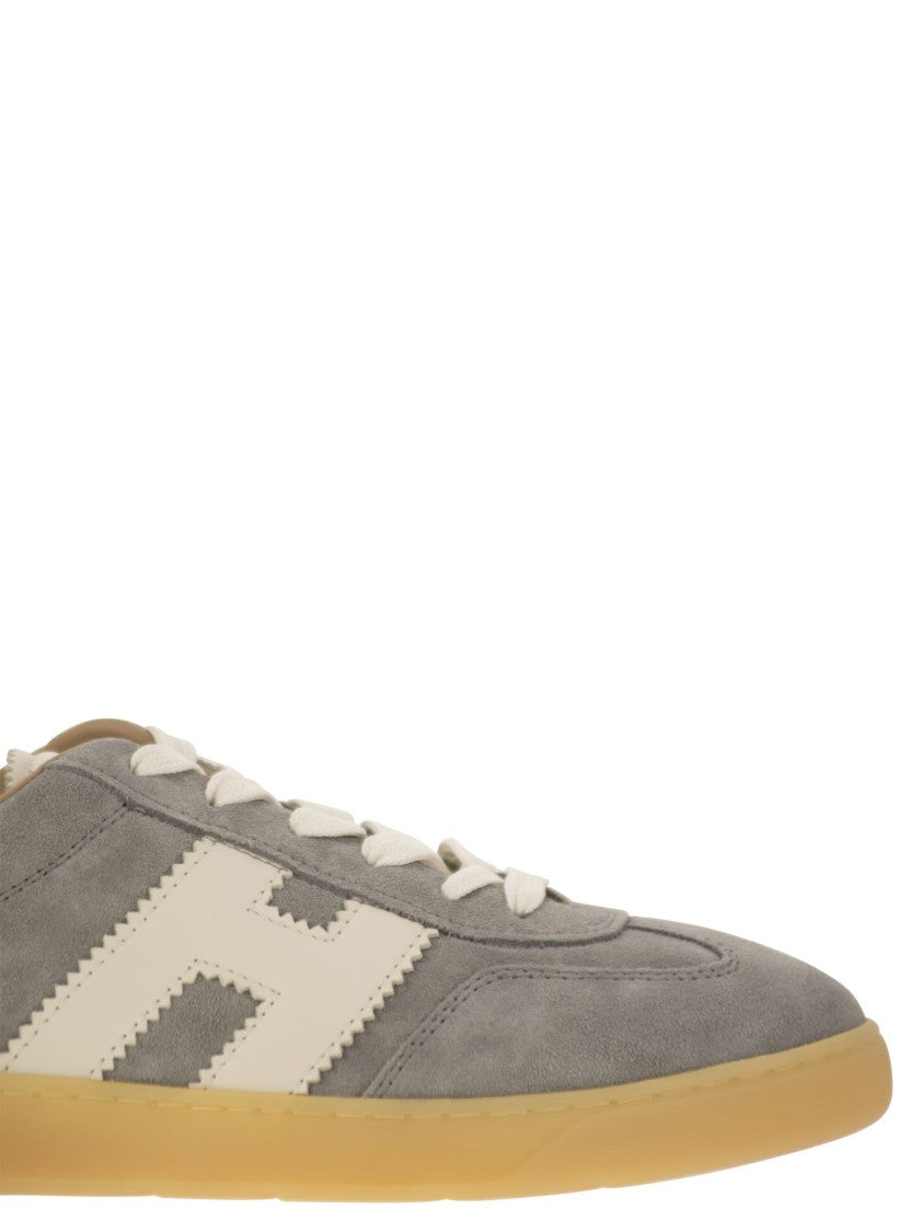 Hogan Suede Cool Sneakers With Nappa Leather Accents