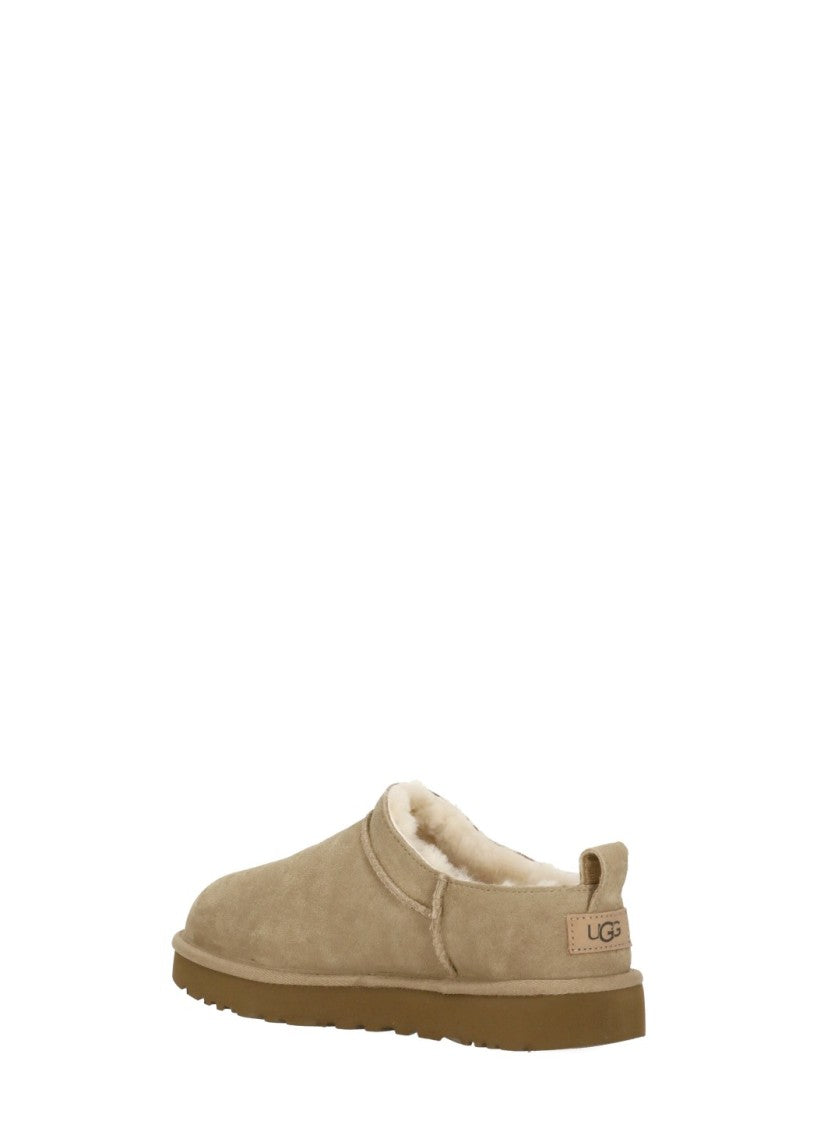 Ugg Beige Classic Micro Shearling Loafers