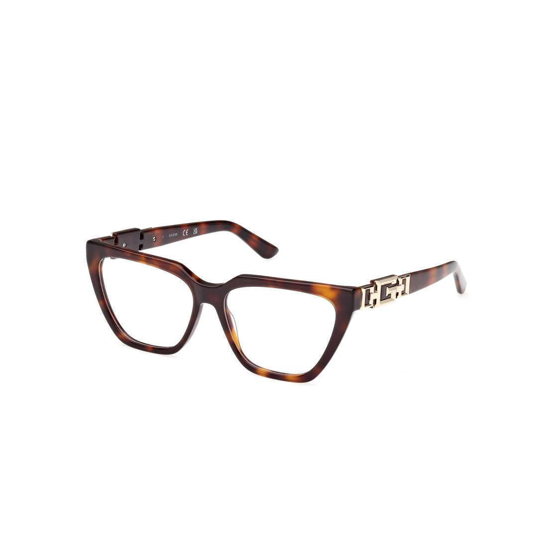 Guess Gu2985 54052 Oversized Square Tortoiseshell Eyeglasses