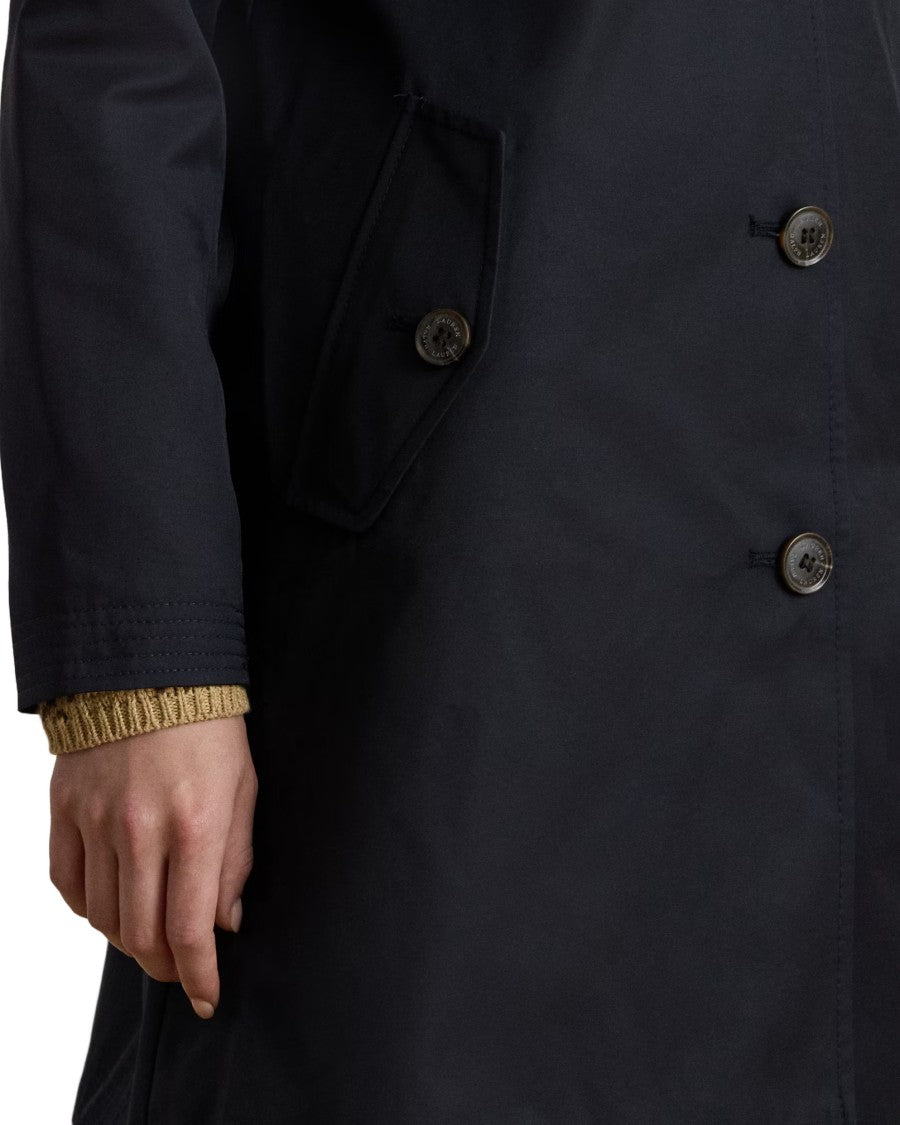 Lauren Ralph Lauren Tailored Lined Coat In Dark Navy