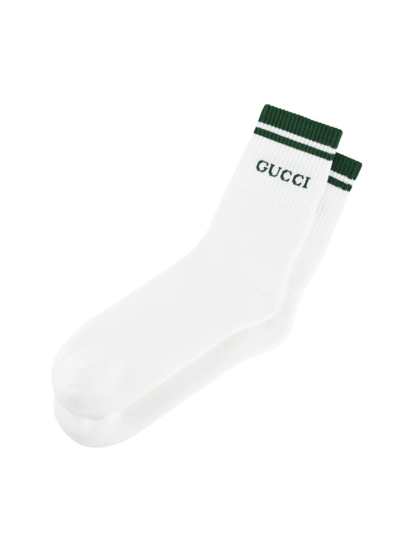 Gucci Embroidered Logo Socks