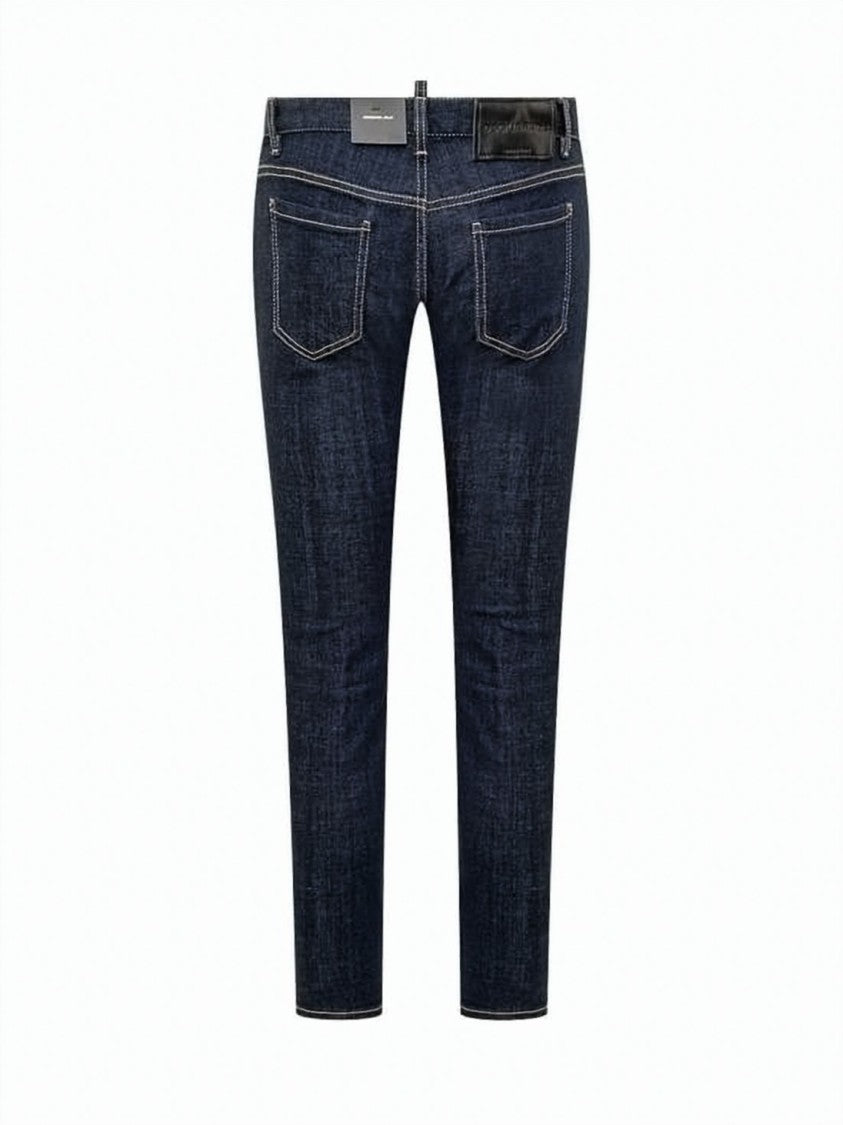 Dsquared2 Slim Tapered Denim Pants With Classic Five-Pocket Design