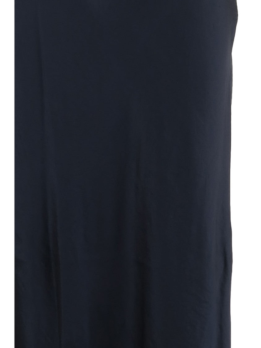 Vince Flowing Long Skirt With Side Slit And Flared Hem