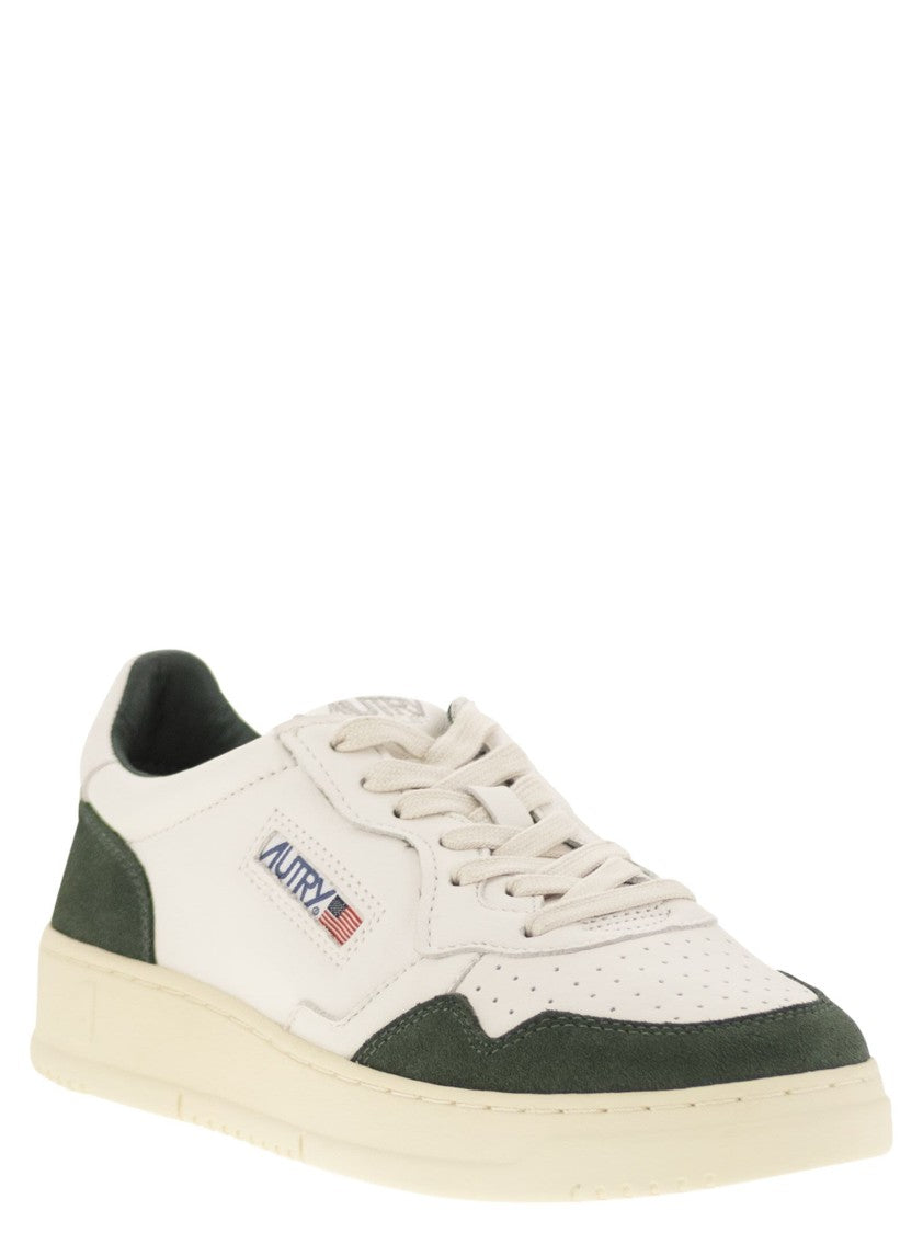 Autry Medalist Low - Leather And Suede Sneakers