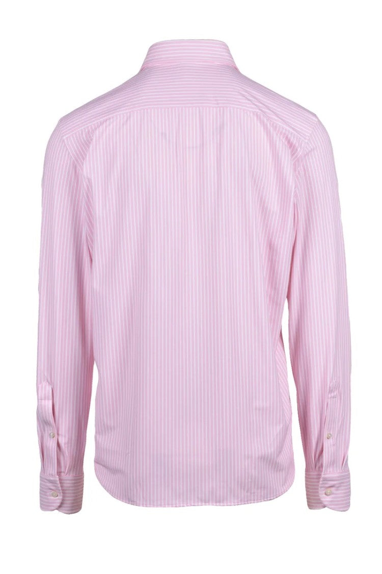 Ghirardelli Next Pink/White Polyamide Elastane Men's Next Stretch Shirt