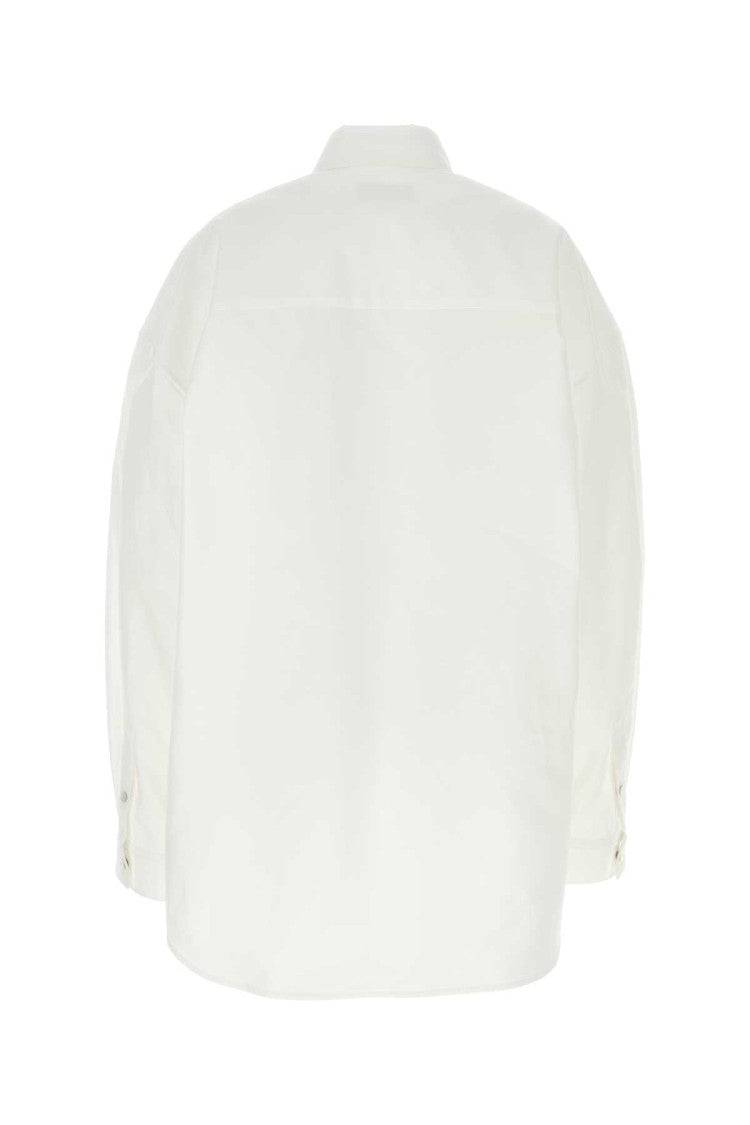 Balenciaga White Poplin Oversize Shirt