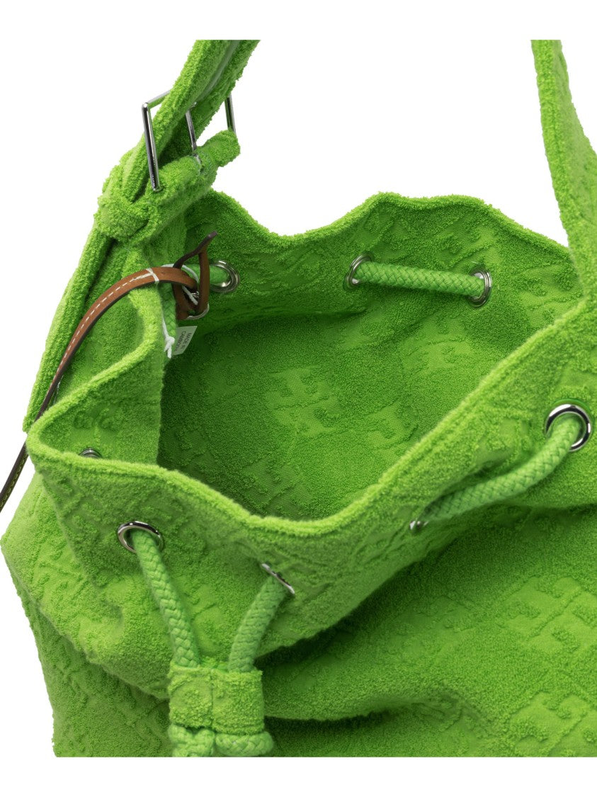 Tory Burch Terry Fabric Oversized Bucket Bag