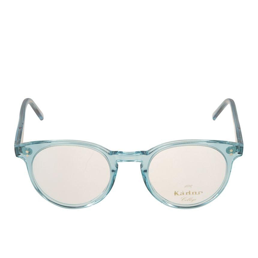 Kador Chyli/N Translucent Light Blue Rounded Eyeglasses With Metallic Accents