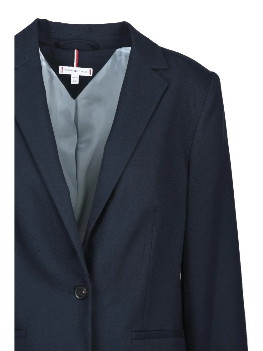 Tommy Hilfiger Fitted Blazer - Blue