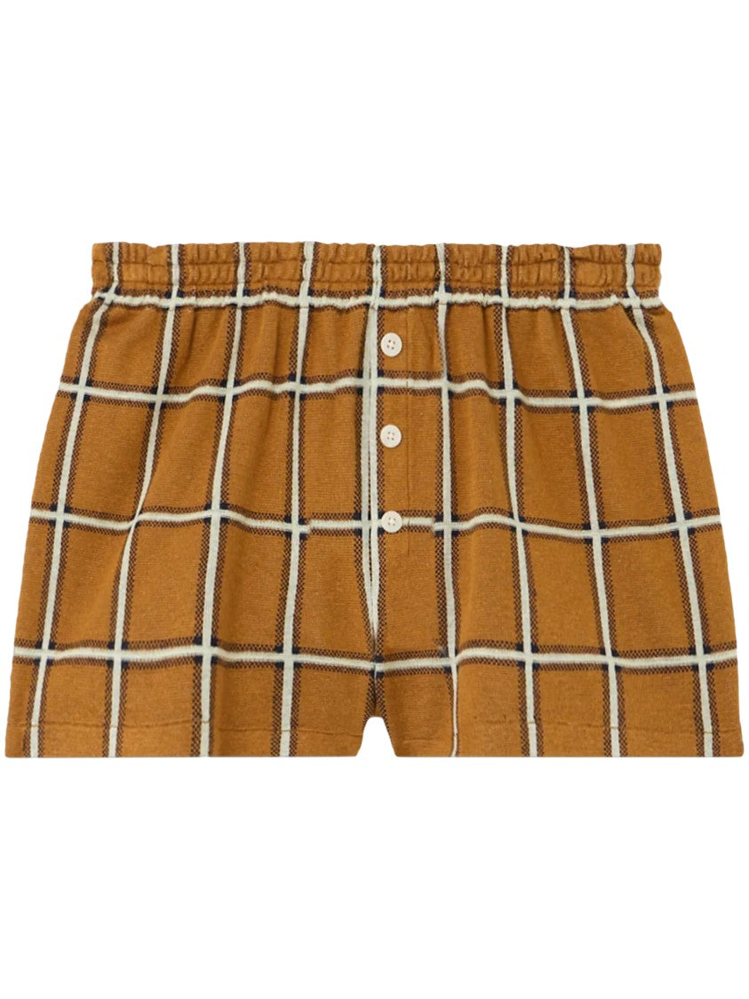 Guest In Residence Picnic-Inspired Shorts With Relaxed Fit And Button Front