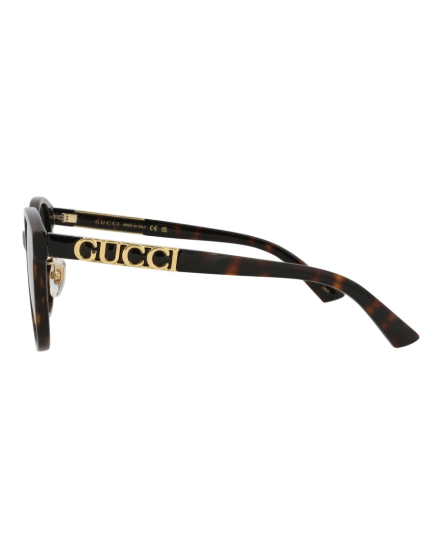 Gucci Round-Frame Acetate Sunglasses