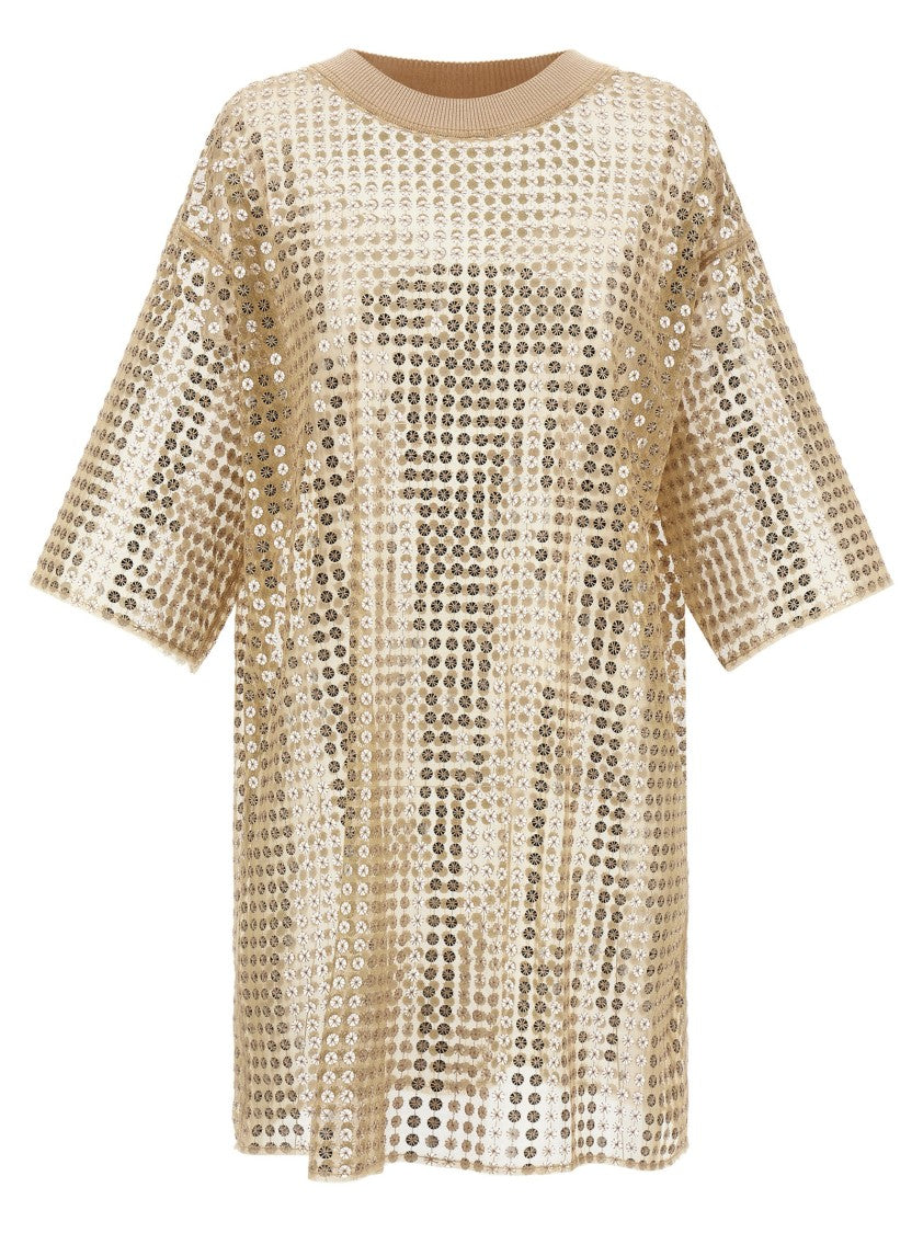 Fabiana Filippi Mini Dress With All-Over Sequin Embellishment