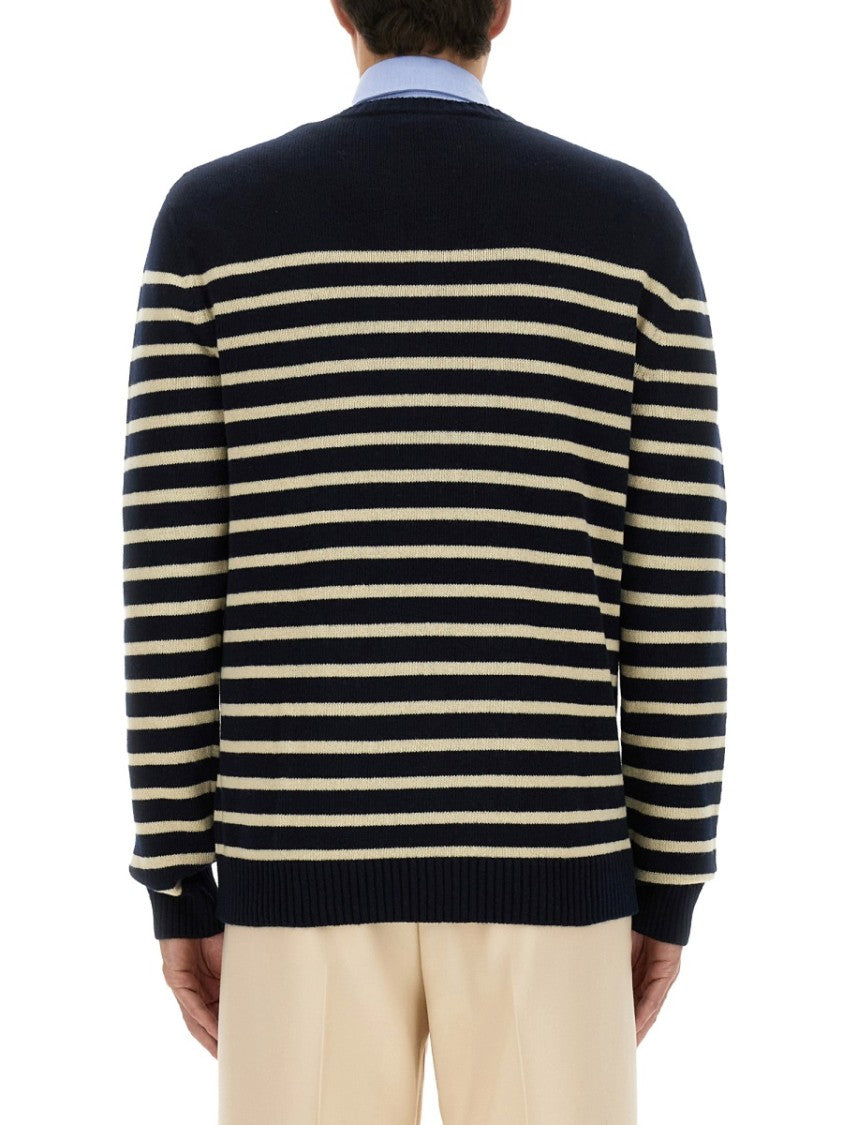 Valentino Regular Fit Wool Sweater With Minimalistic Aesthetic