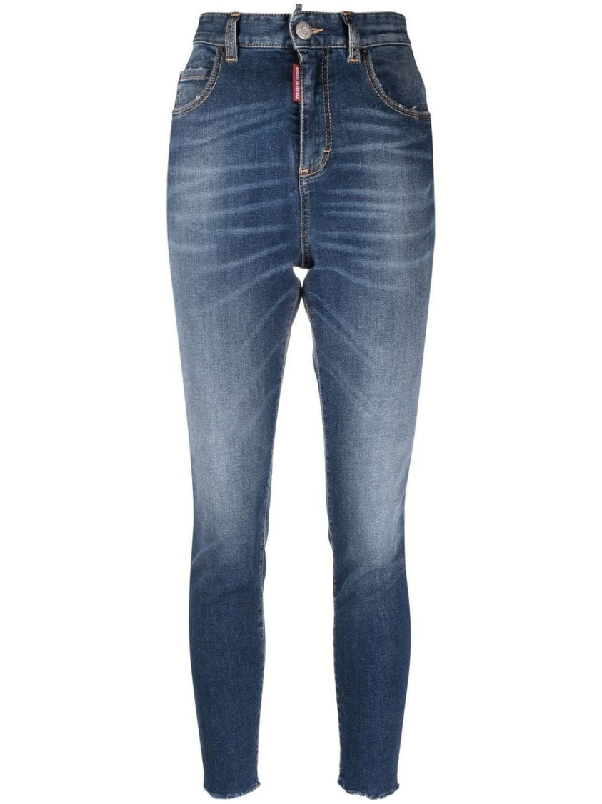 Dsquared2 High-Rise Skinny Jeans With Five-Pocket Design