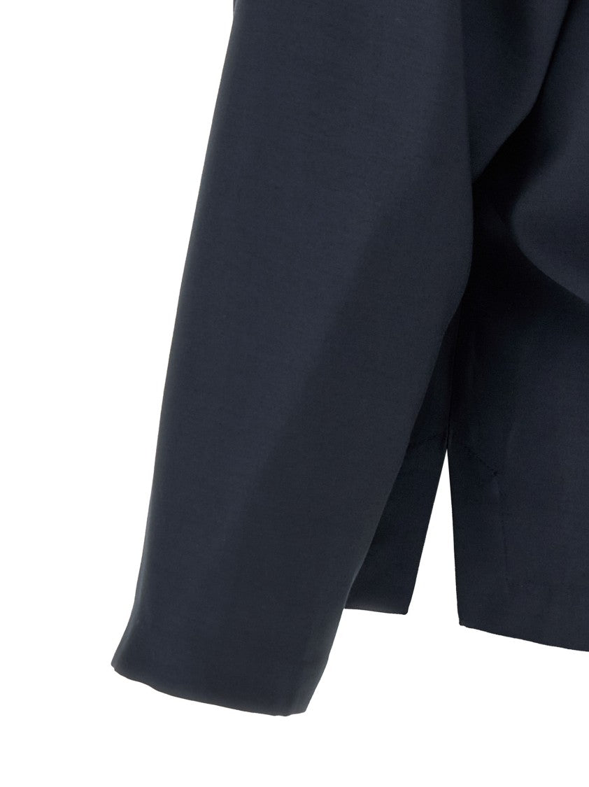Kenzo Kimono-Inspired Blazer With Ties And Side Slits