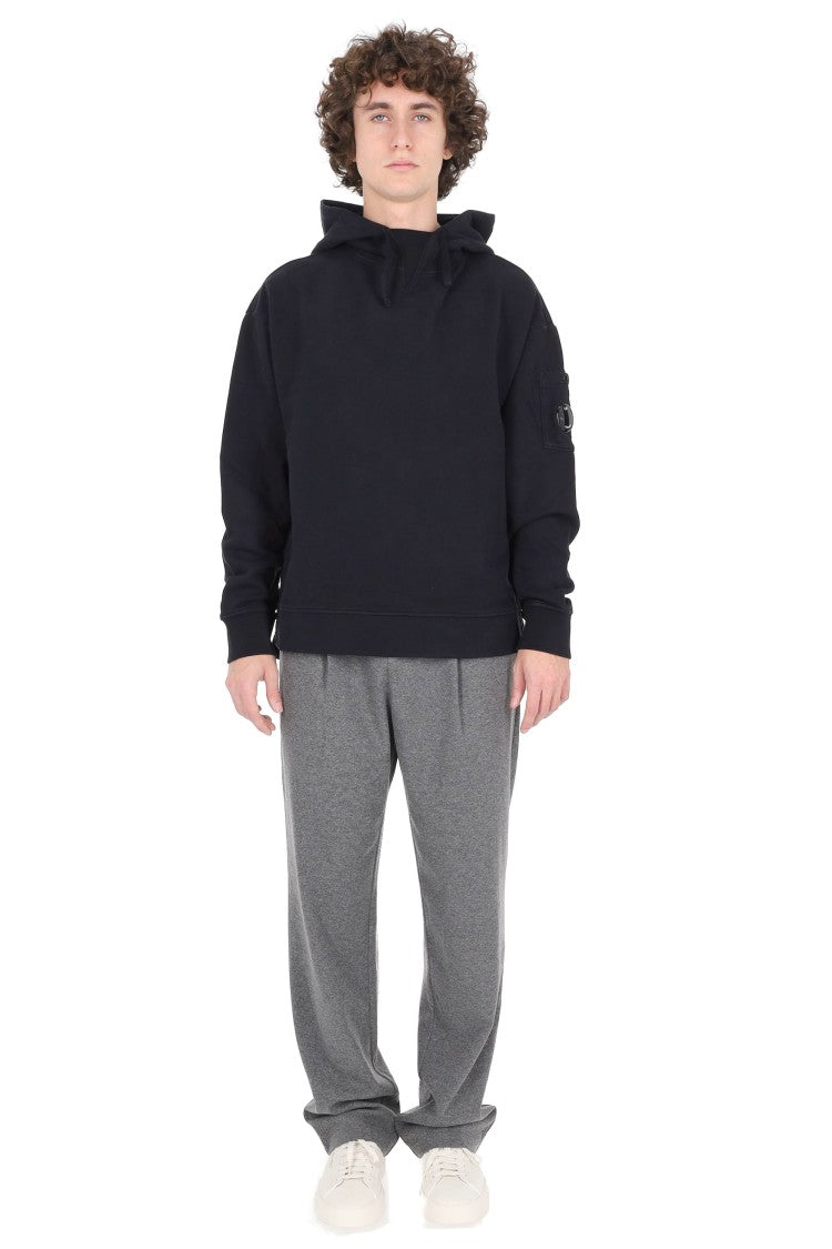 C.P. Company Brushed Cotton Hoodie With Iconic Lens Detail