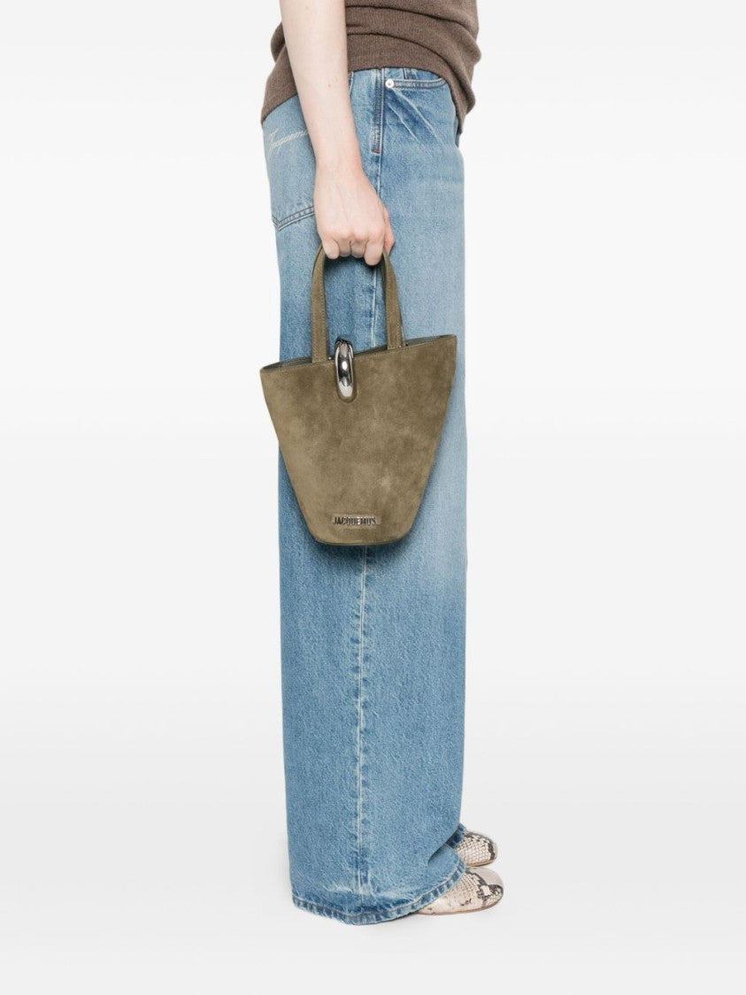 Jacquemus Trapezoidal Handbag In Soft Vitello Leather