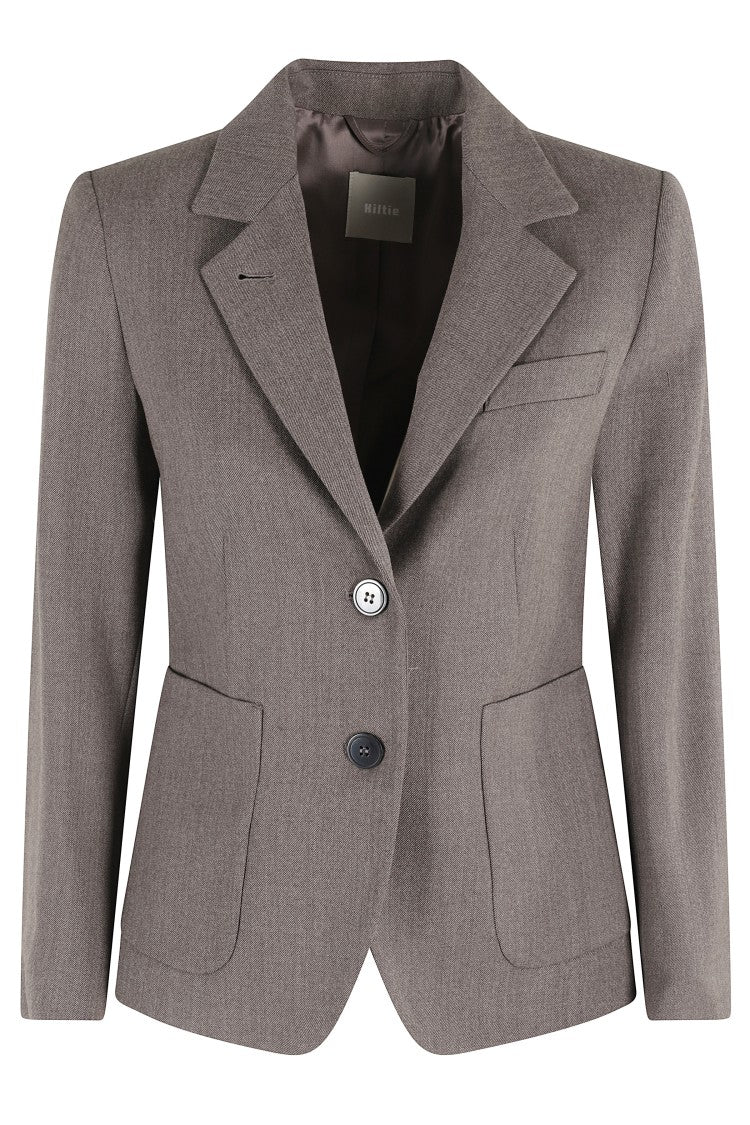 Kiltie Lin Tailored Gray Jacket