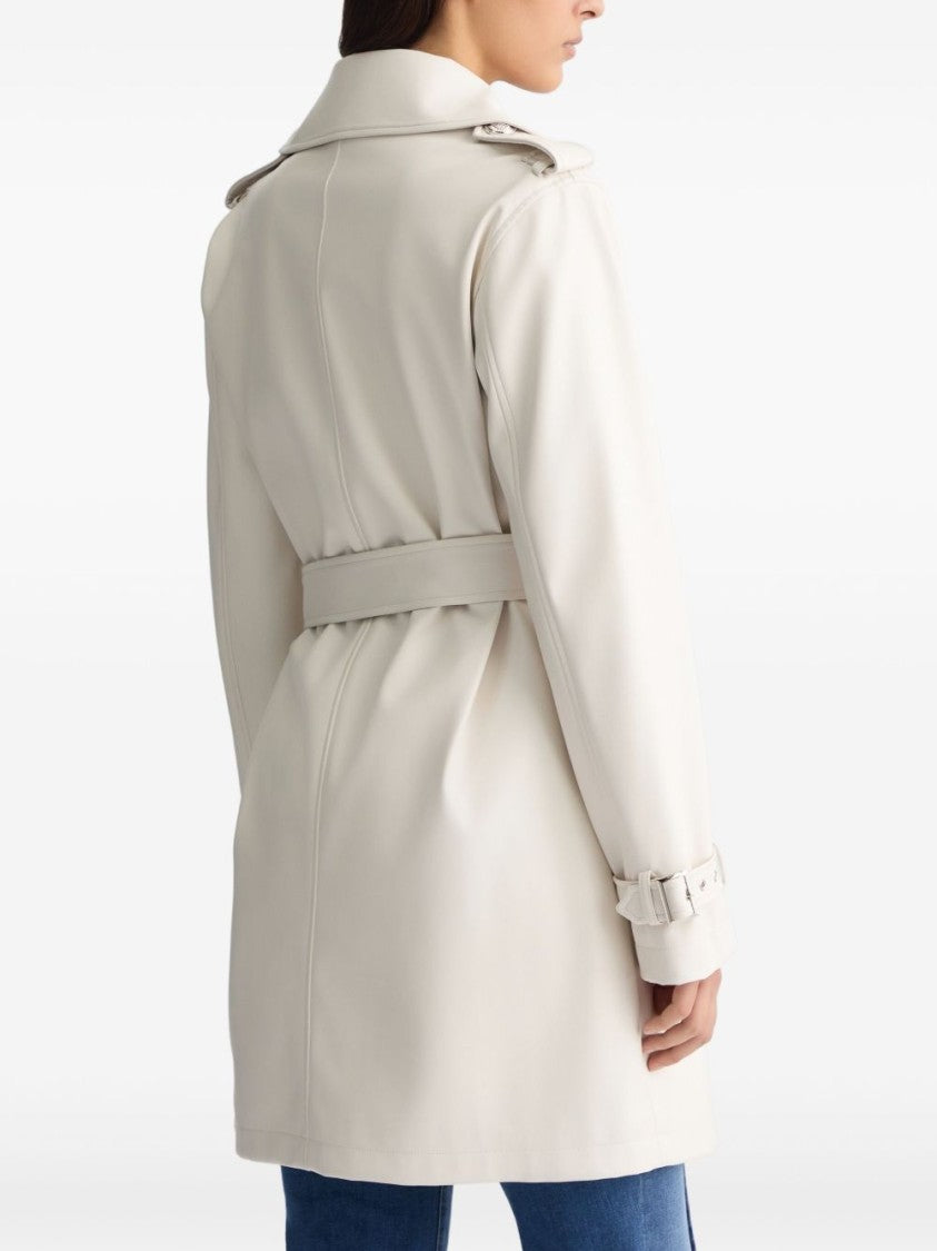 Liu Jo Double-Breasted Trench Coat With Detachable Waist Belt