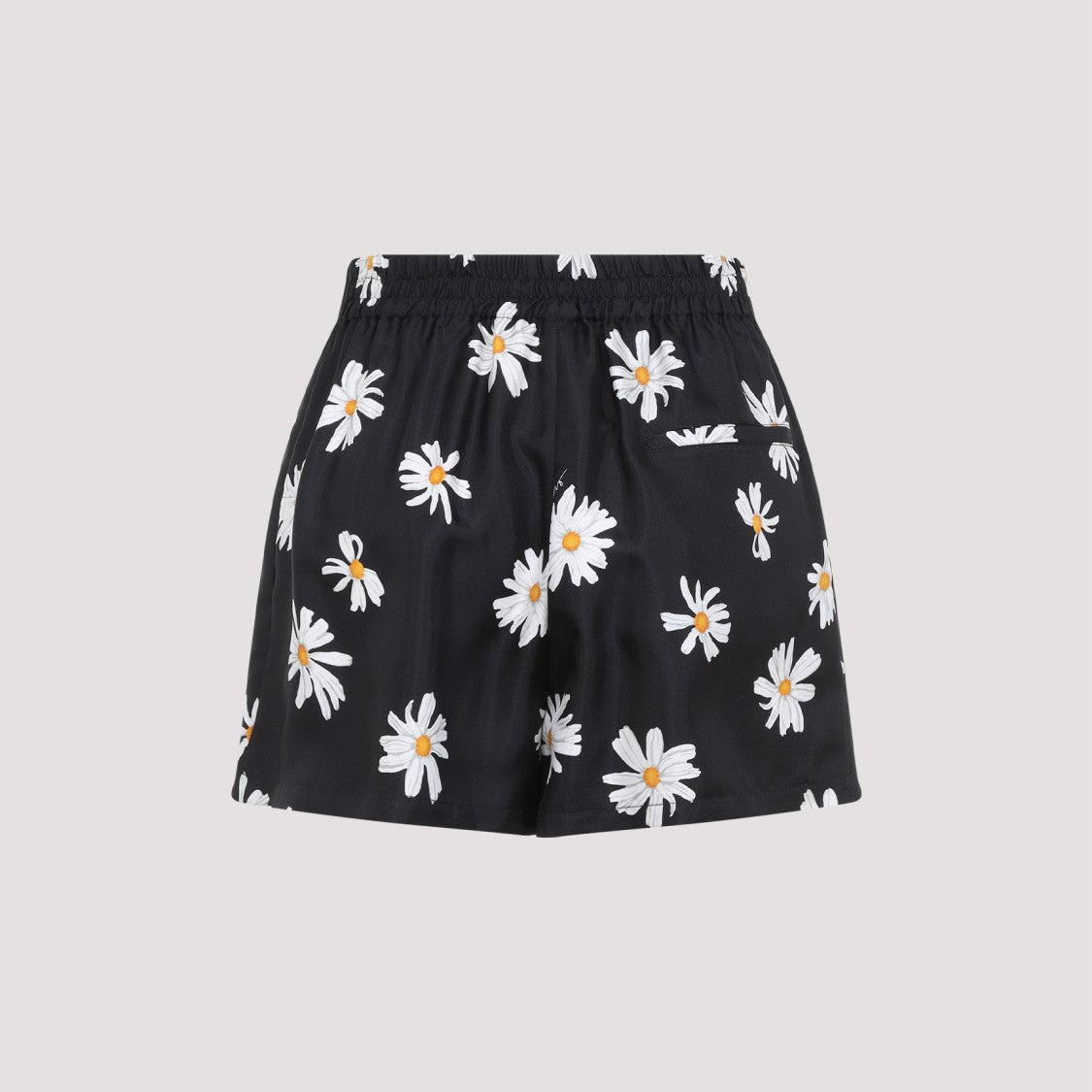 Moschino Relaxed-Fit Silk Daisy Print Shorts