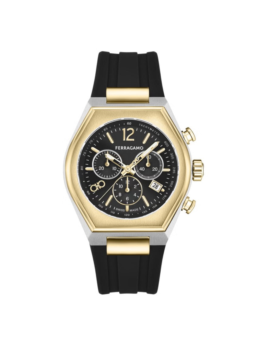 Ferragamo Tonneau 42Mm Chronograph Watch
