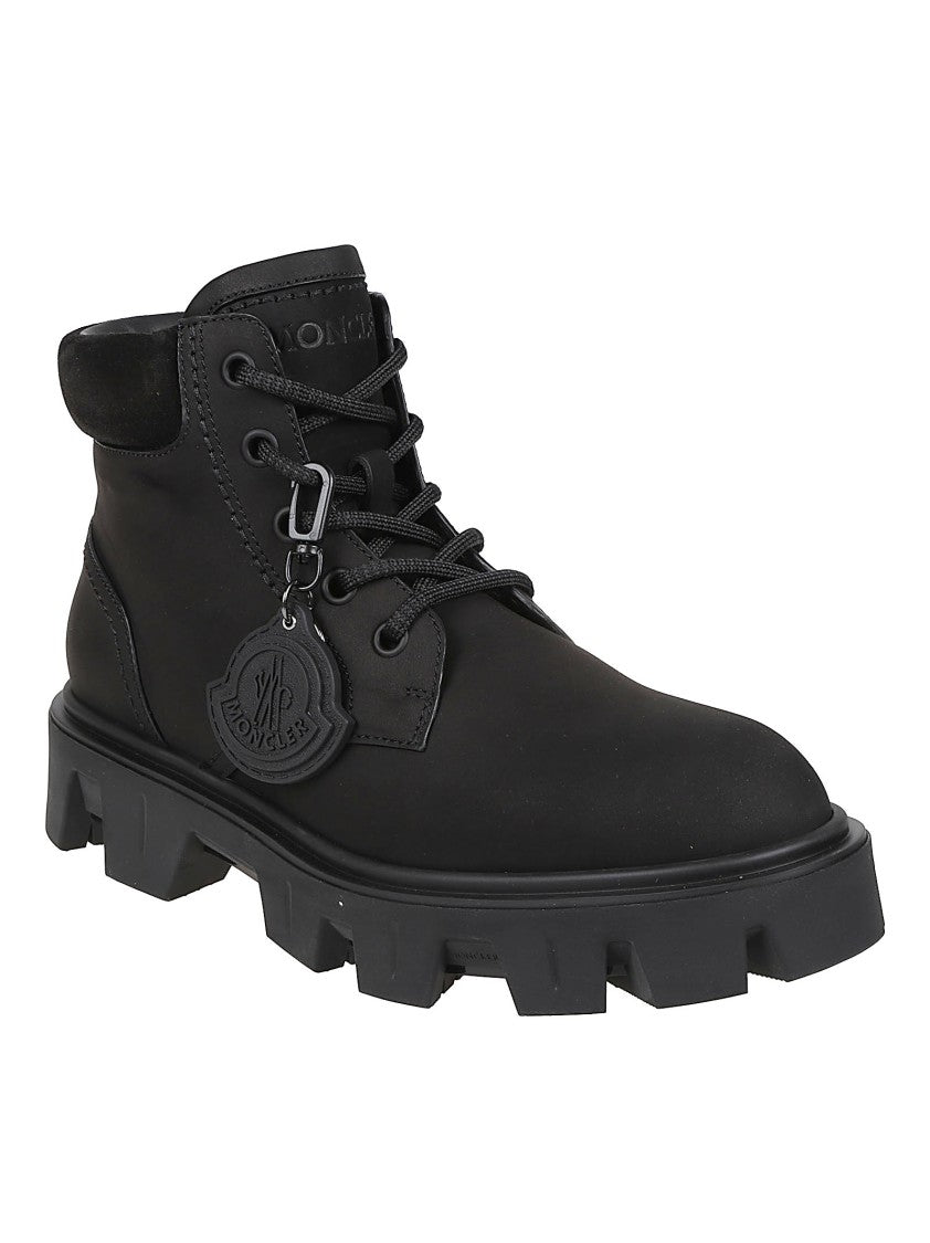 Moncler Peak City Rugged Calf Leather Ankle Boots