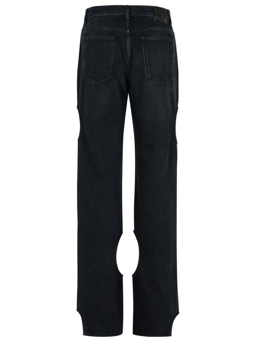 Off-White 'Meteor' Black Denim Jeans