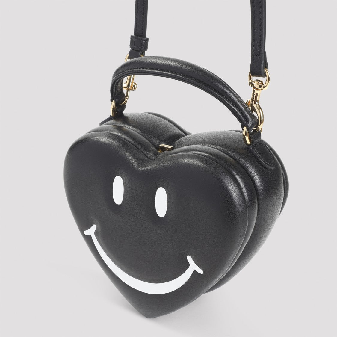 Moschino Smile Black Polypropylene Shoulder Bag