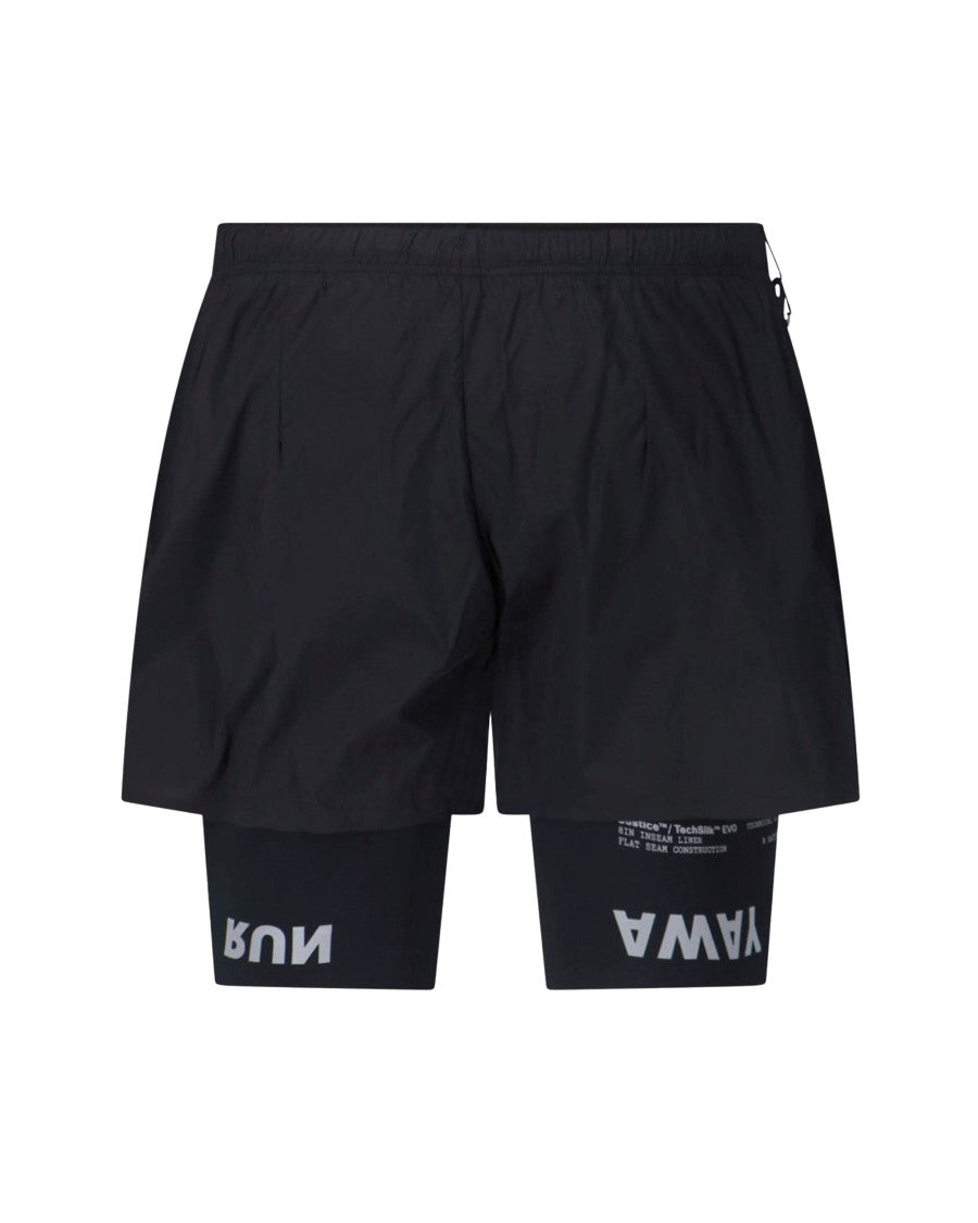 Satisfy Black Tech Silk 8 Layered Shorts