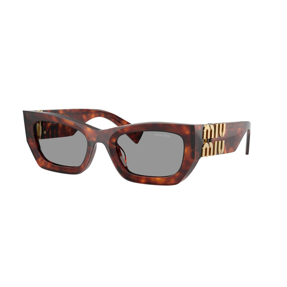 Miu Miu 0Mu 09Ws Angular Tortoiseshell Acetate Sunglasses
