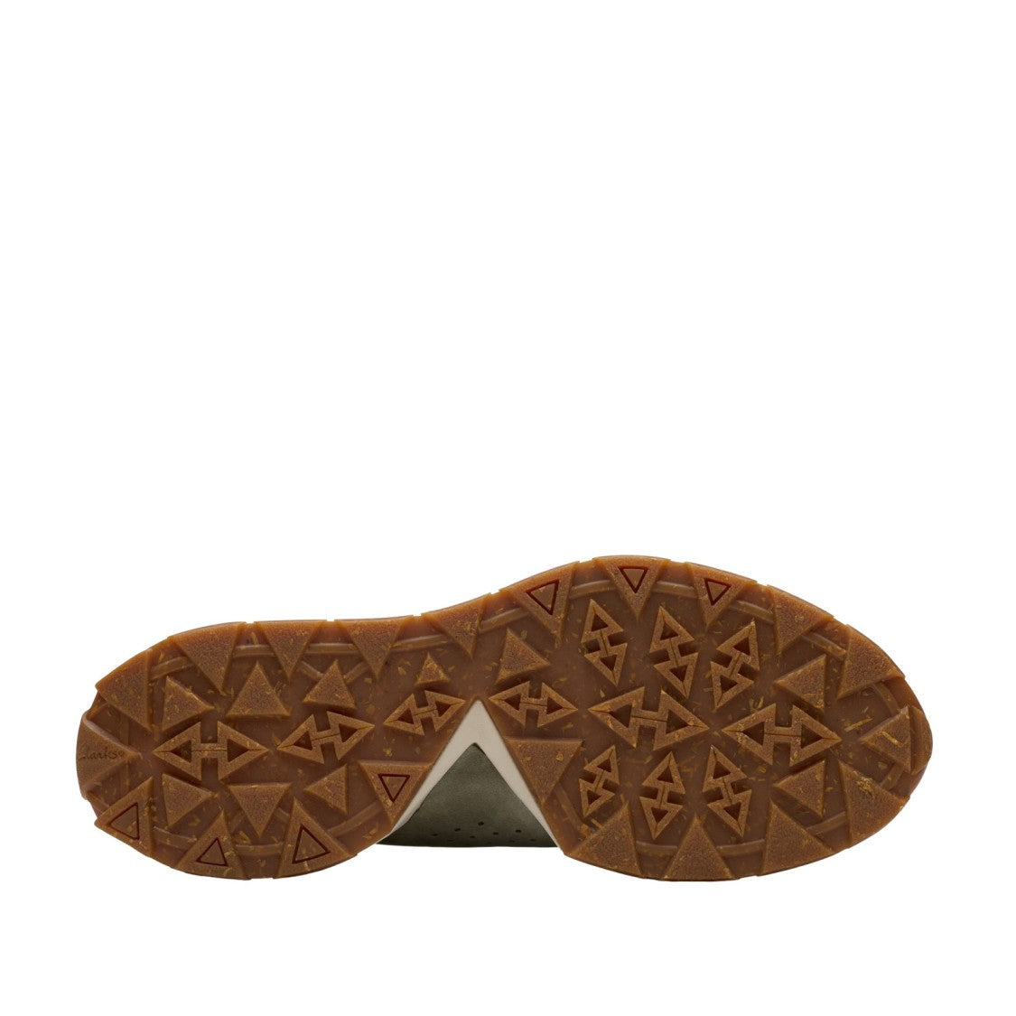 Clarks Nubuck Green Sneakers With Lightweight Cushioning