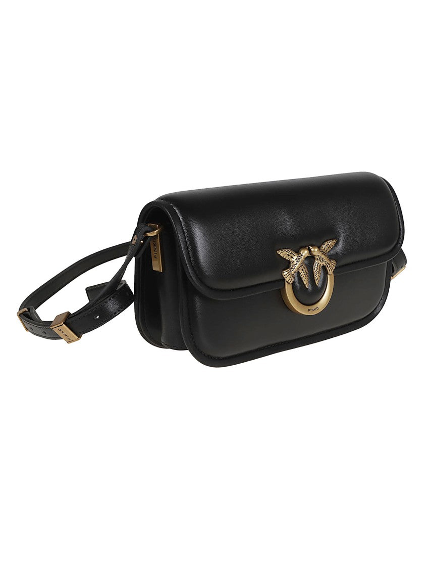 Pinko Structured Leather Belt Bag