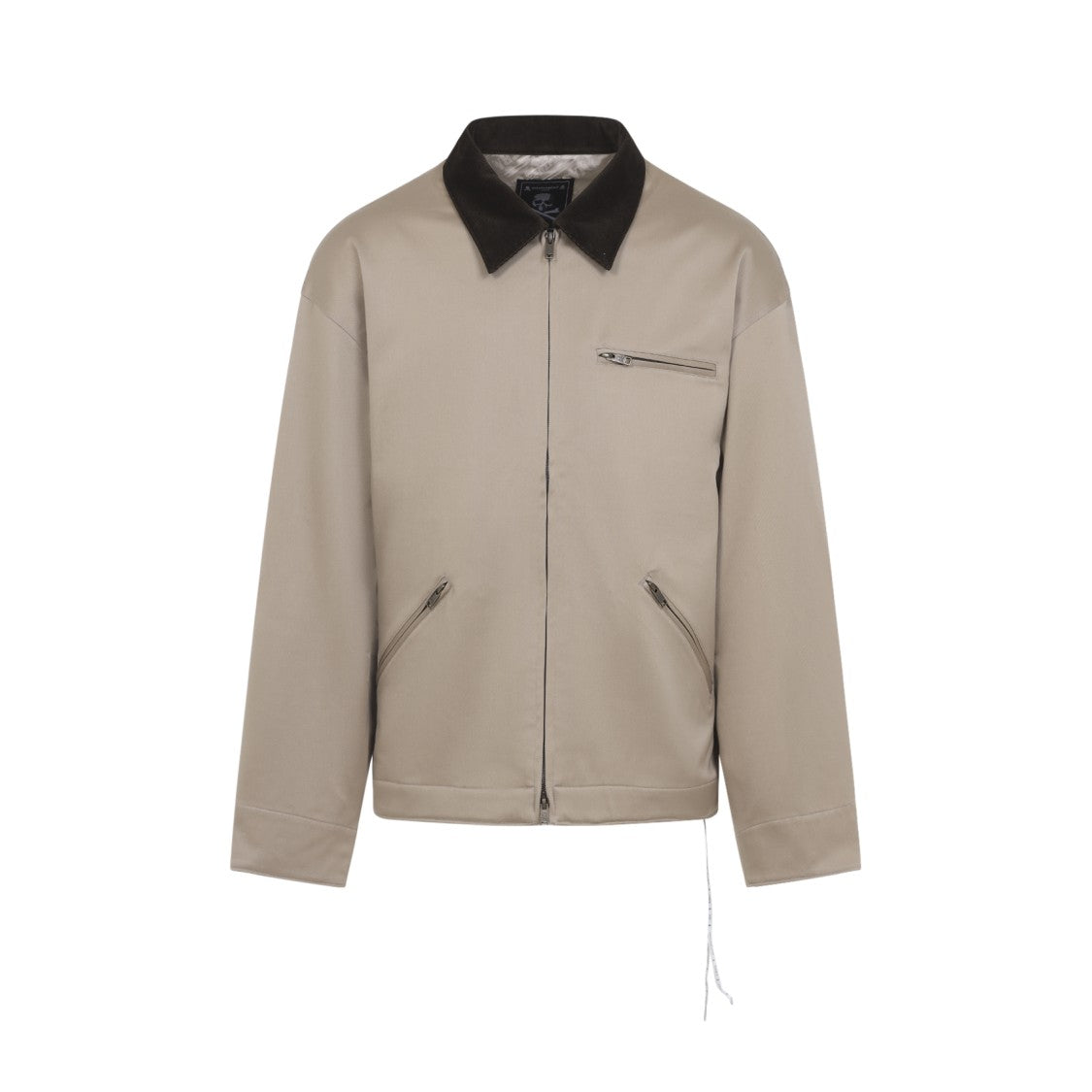 Mastermind Tailored Cotton Jacket With Contrasting Collar And Graphic Detail