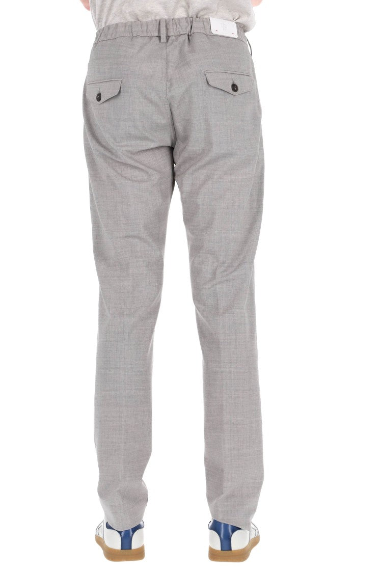 Eleventy Wool-Blend Drawstring Sweatpants