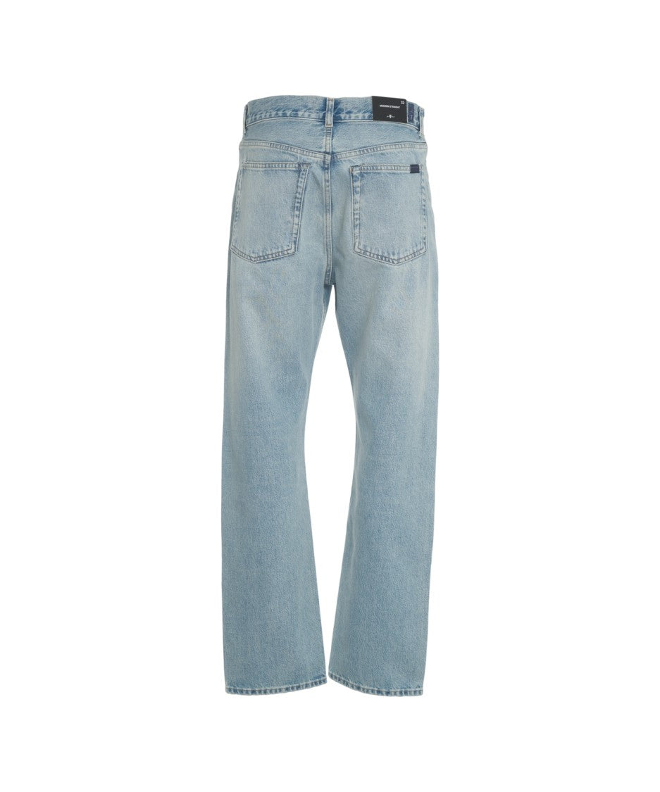 7 For All Mankind Straight-Cut Denim Jeans