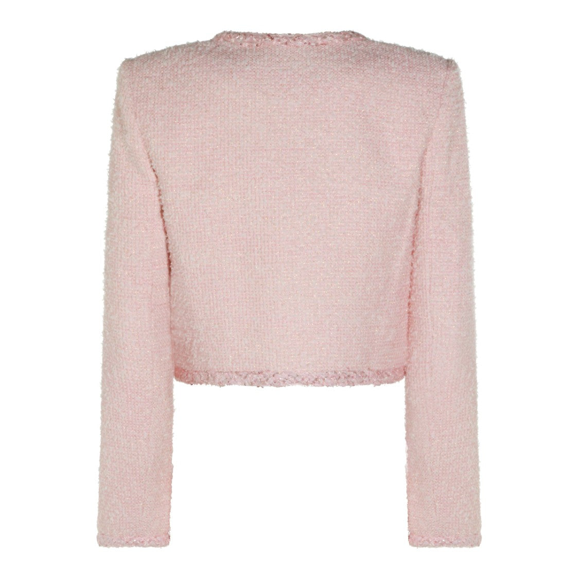 Self-Portrait Pink Round Collar Jacket