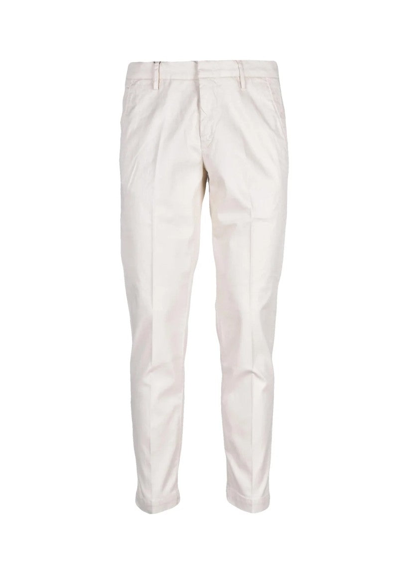 Bro Ship Tailored Beige Trousers With Subtle Sheen And Sustainable Blend